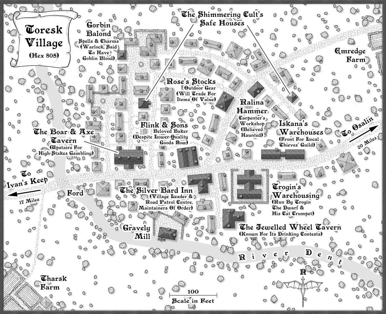 Nibirum Map: toresk village by Wyvern